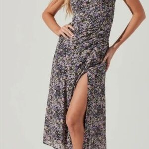 Astr  the label floral milkmaid style dress